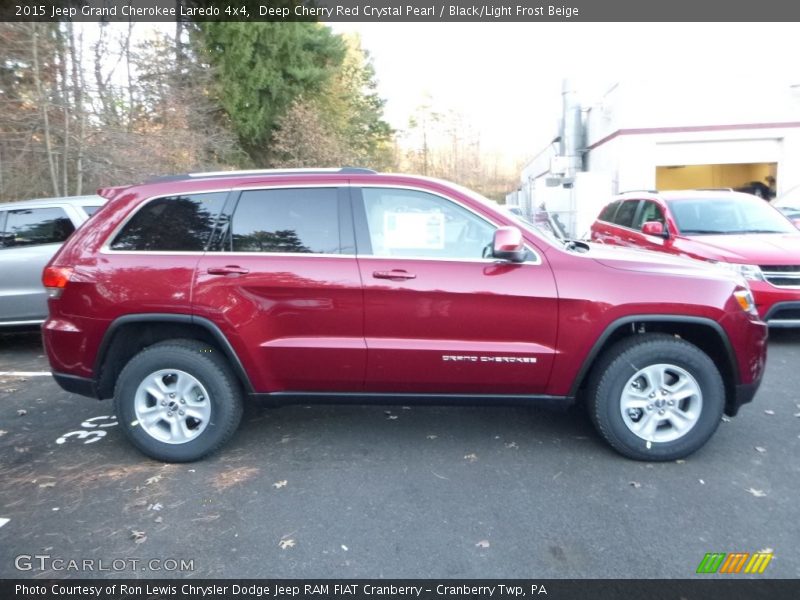 Deep Cherry Red Crystal Pearl / Black/Light Frost Beige 2015 Jeep Grand Cherokee Laredo 4x4