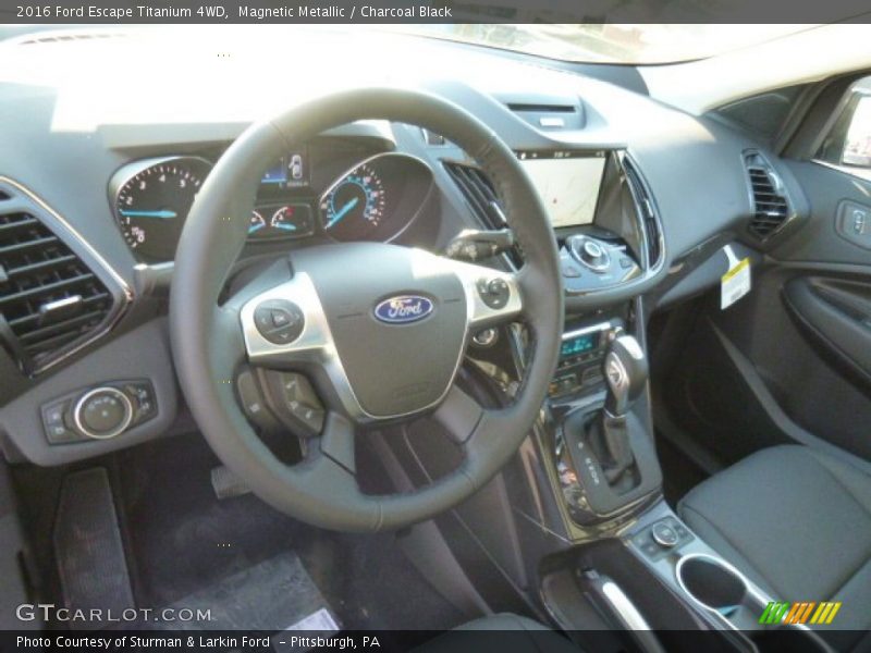 Magnetic Metallic / Charcoal Black 2016 Ford Escape Titanium 4WD