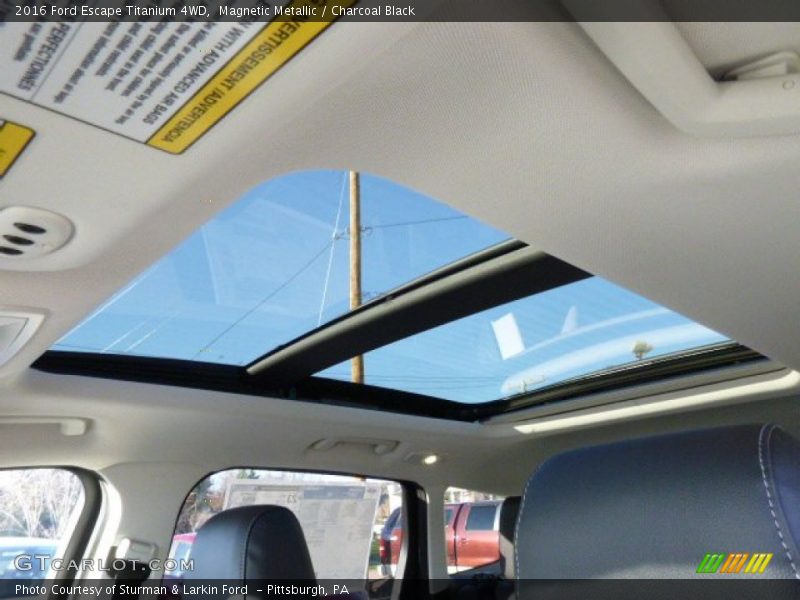 Magnetic Metallic / Charcoal Black 2016 Ford Escape Titanium 4WD