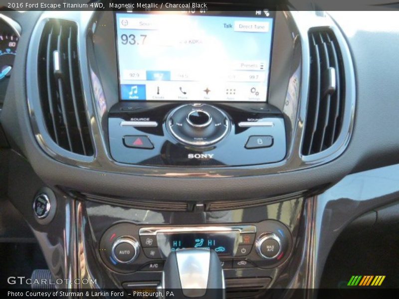 Magnetic Metallic / Charcoal Black 2016 Ford Escape Titanium 4WD