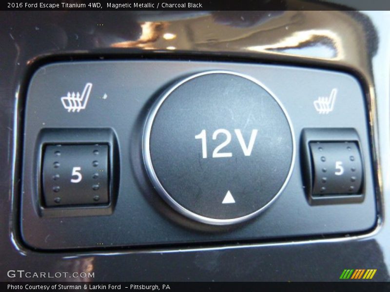 Magnetic Metallic / Charcoal Black 2016 Ford Escape Titanium 4WD