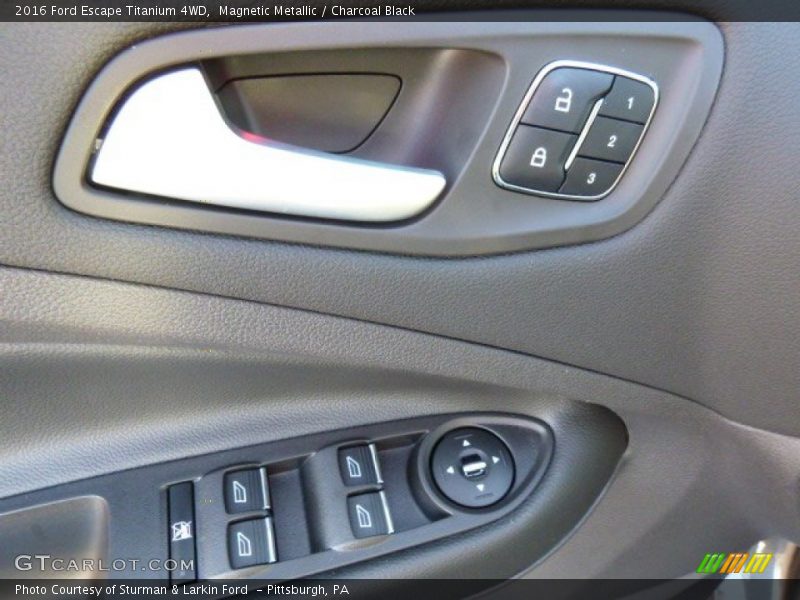 Magnetic Metallic / Charcoal Black 2016 Ford Escape Titanium 4WD