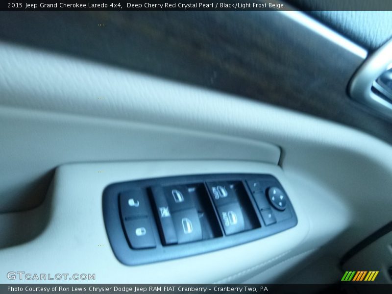 Deep Cherry Red Crystal Pearl / Black/Light Frost Beige 2015 Jeep Grand Cherokee Laredo 4x4