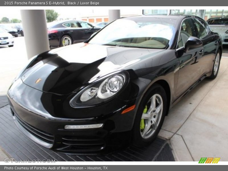 Black / Luxor Beige 2015 Porsche Panamera S E-Hybrid