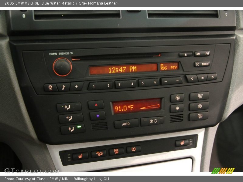 Blue Water Metallic / Gray Montana Leather 2005 BMW X3 3.0i