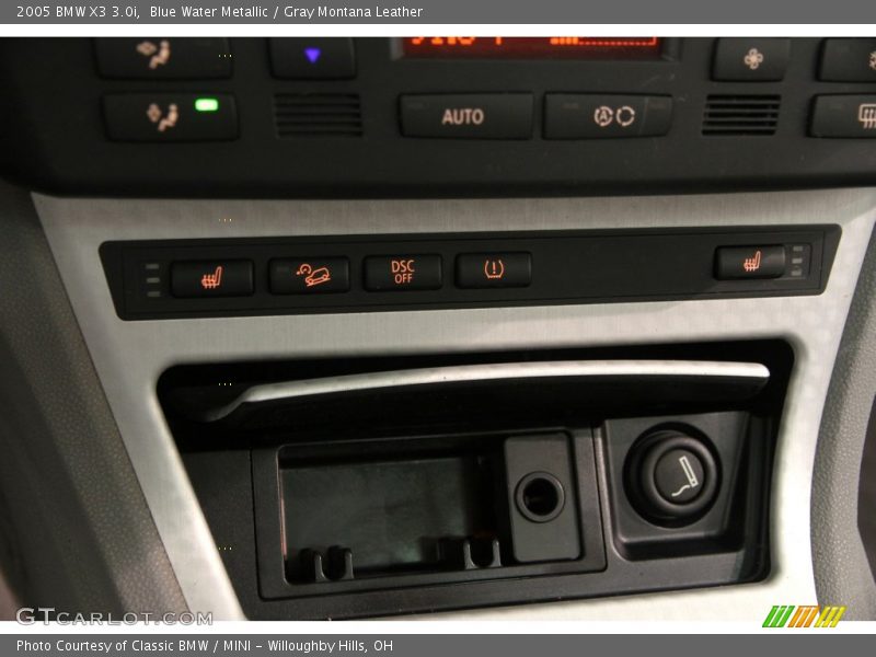 Blue Water Metallic / Gray Montana Leather 2005 BMW X3 3.0i