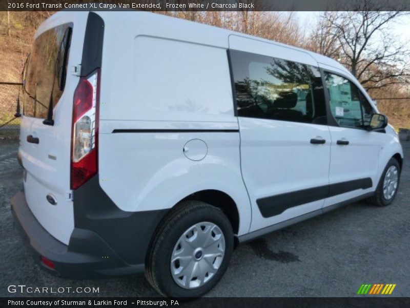 Frozen White / Charcoal Black 2016 Ford Transit Connect XL Cargo Van Extended
