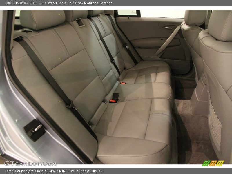 Blue Water Metallic / Gray Montana Leather 2005 BMW X3 3.0i