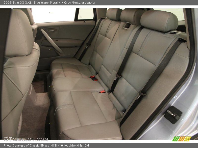 Blue Water Metallic / Gray Montana Leather 2005 BMW X3 3.0i