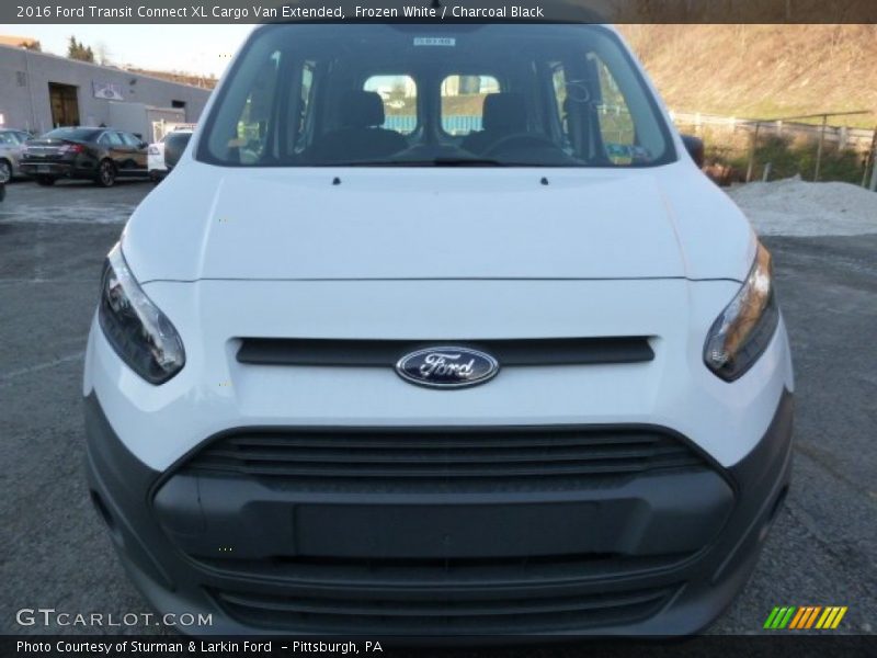 Frozen White / Charcoal Black 2016 Ford Transit Connect XL Cargo Van Extended