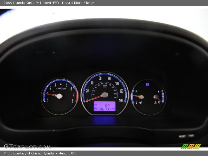 Natural Khaki / Beige 2009 Hyundai Santa Fe Limited 4WD