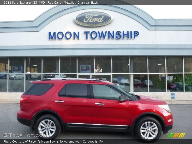 Red Candy Metallic / Charcoal Black 2012 Ford Explorer XLT 4WD