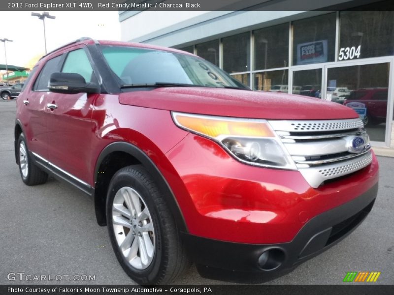 Red Candy Metallic / Charcoal Black 2012 Ford Explorer XLT 4WD