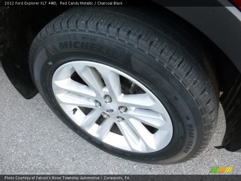 Red Candy Metallic / Charcoal Black 2012 Ford Explorer XLT 4WD