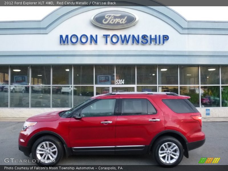 Red Candy Metallic / Charcoal Black 2012 Ford Explorer XLT 4WD
