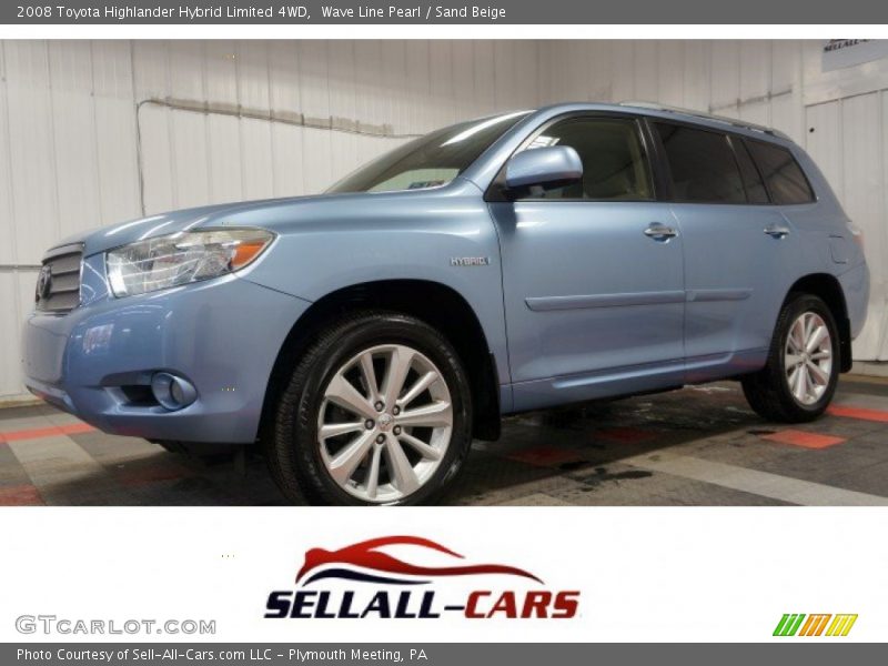 Wave Line Pearl / Sand Beige 2008 Toyota Highlander Hybrid Limited 4WD