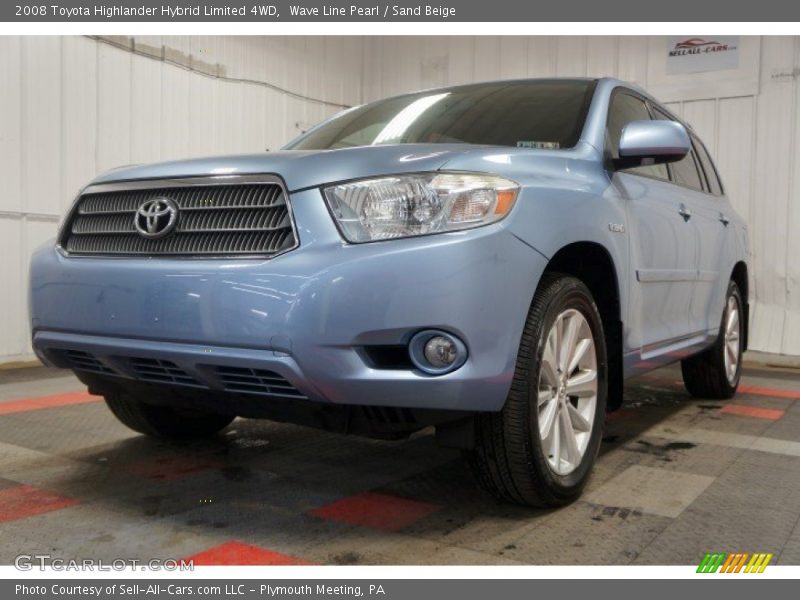 Wave Line Pearl / Sand Beige 2008 Toyota Highlander Hybrid Limited 4WD