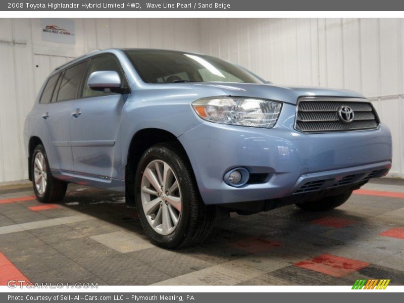 Wave Line Pearl / Sand Beige 2008 Toyota Highlander Hybrid Limited 4WD