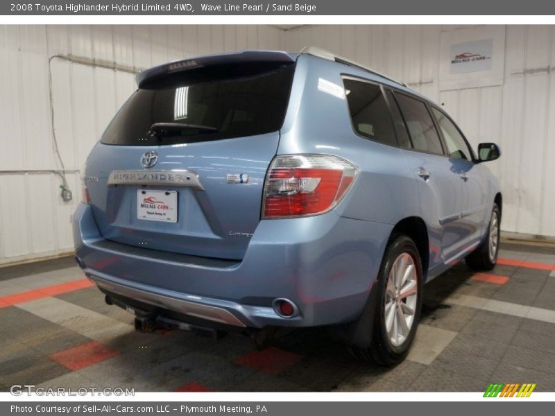 Wave Line Pearl / Sand Beige 2008 Toyota Highlander Hybrid Limited 4WD