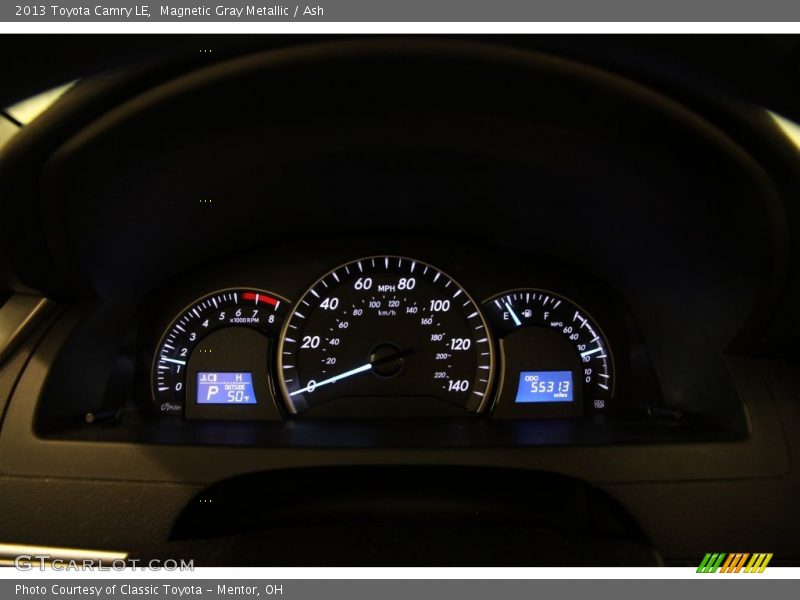 Magnetic Gray Metallic / Ash 2013 Toyota Camry LE