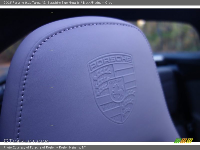 Sapphire Blue Metallic / Black/Platinum Grey 2016 Porsche 911 Targa 4S