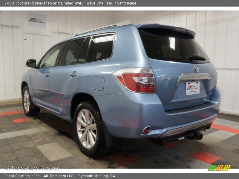 Wave Line Pearl / Sand Beige 2008 Toyota Highlander Hybrid Limited 4WD