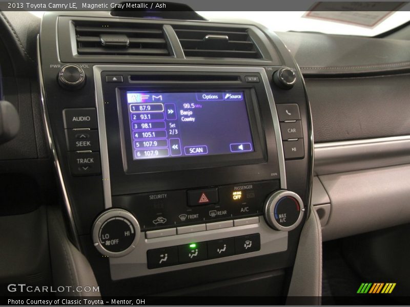 Magnetic Gray Metallic / Ash 2013 Toyota Camry LE