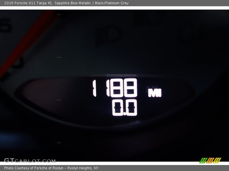 Sapphire Blue Metallic / Black/Platinum Grey 2016 Porsche 911 Targa 4S