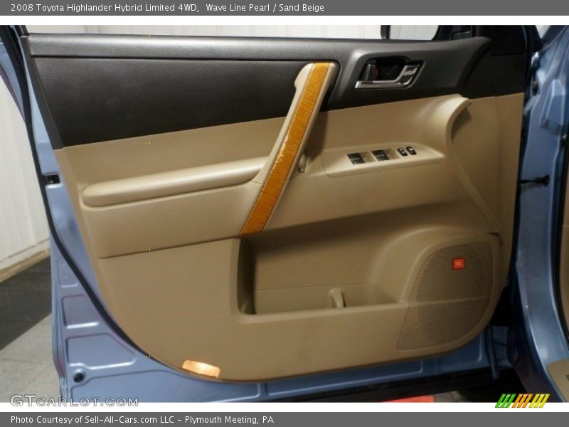 Wave Line Pearl / Sand Beige 2008 Toyota Highlander Hybrid Limited 4WD