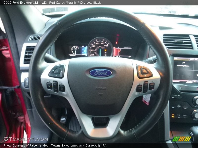 Red Candy Metallic / Charcoal Black 2012 Ford Explorer XLT 4WD