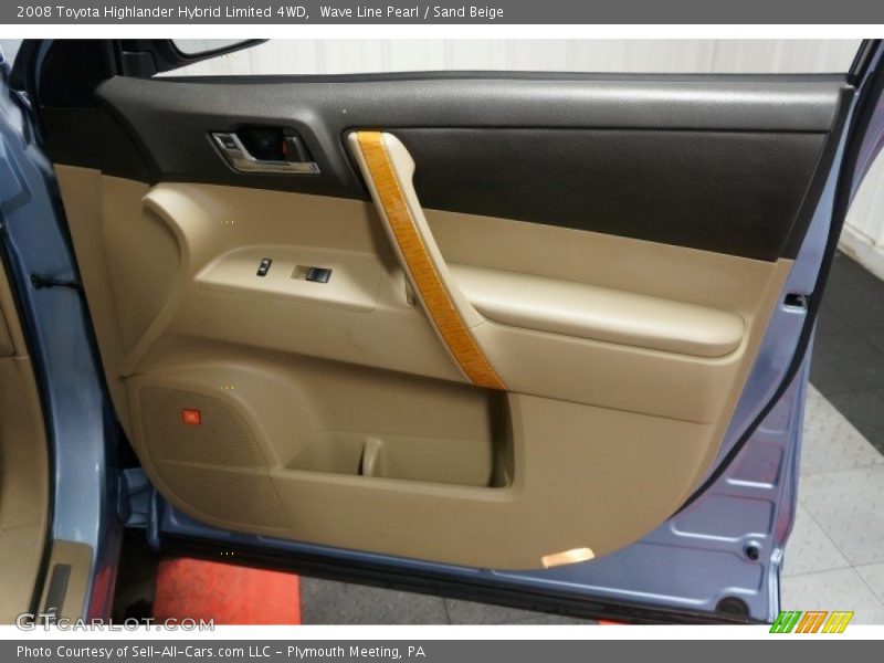 Wave Line Pearl / Sand Beige 2008 Toyota Highlander Hybrid Limited 4WD