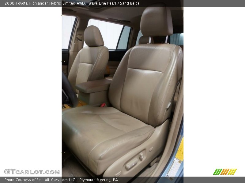 Wave Line Pearl / Sand Beige 2008 Toyota Highlander Hybrid Limited 4WD
