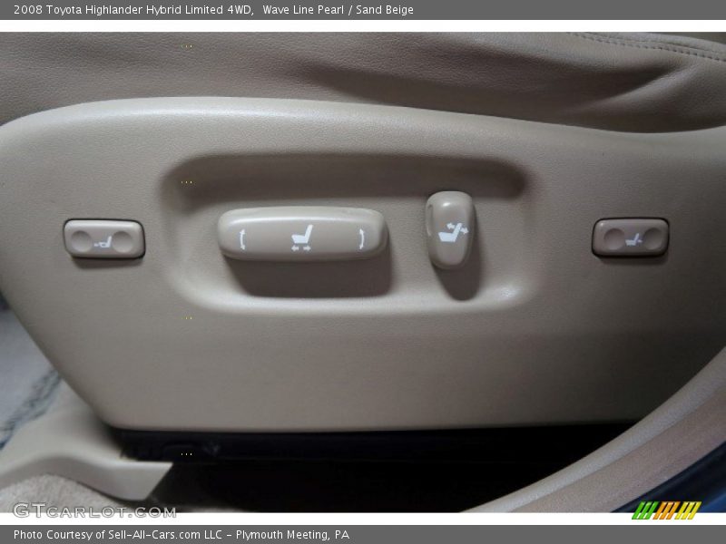 Wave Line Pearl / Sand Beige 2008 Toyota Highlander Hybrid Limited 4WD