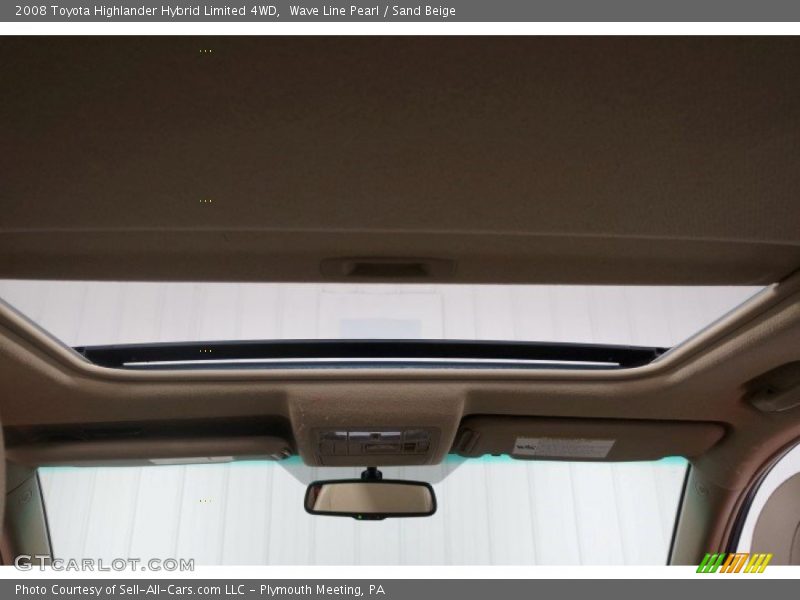 Wave Line Pearl / Sand Beige 2008 Toyota Highlander Hybrid Limited 4WD