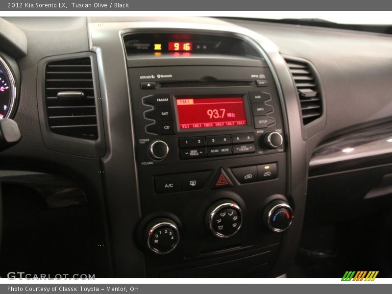 Tuscan Olive / Black 2012 Kia Sorento LX