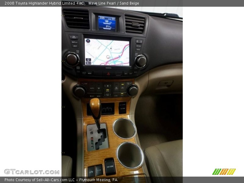 Wave Line Pearl / Sand Beige 2008 Toyota Highlander Hybrid Limited 4WD