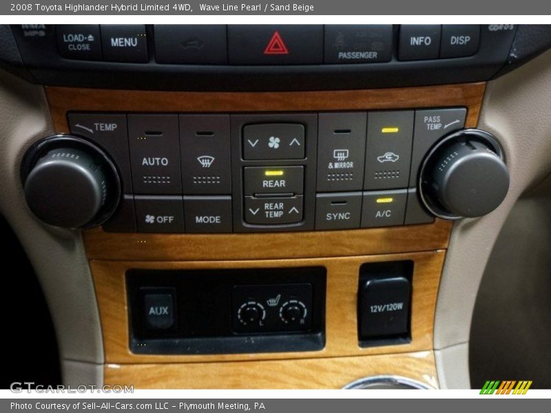 Wave Line Pearl / Sand Beige 2008 Toyota Highlander Hybrid Limited 4WD