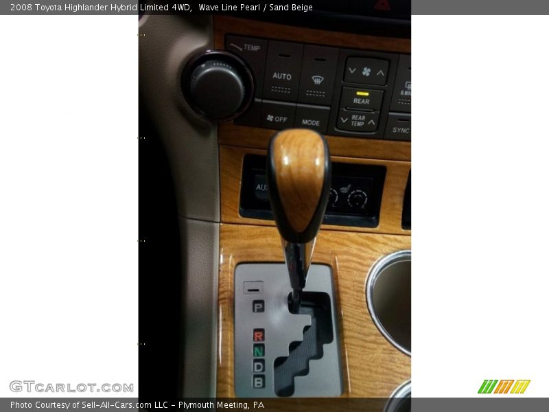 Wave Line Pearl / Sand Beige 2008 Toyota Highlander Hybrid Limited 4WD