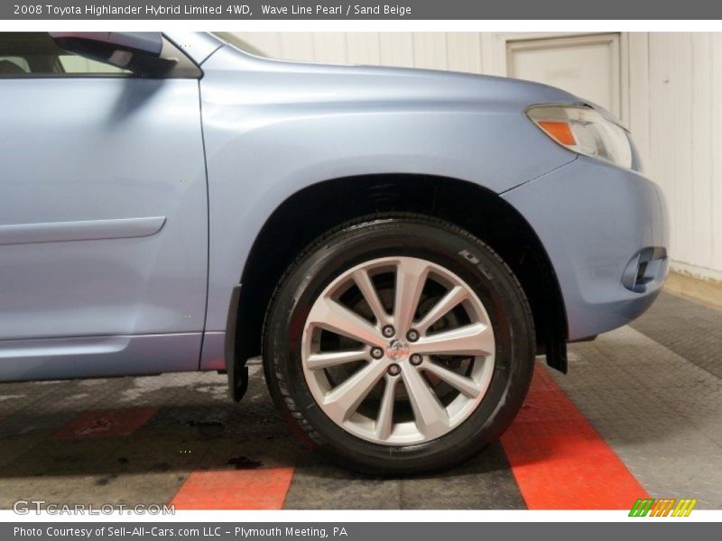 Wave Line Pearl / Sand Beige 2008 Toyota Highlander Hybrid Limited 4WD