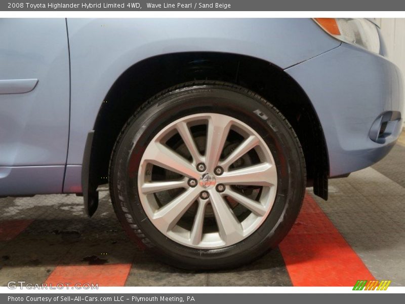 Wave Line Pearl / Sand Beige 2008 Toyota Highlander Hybrid Limited 4WD