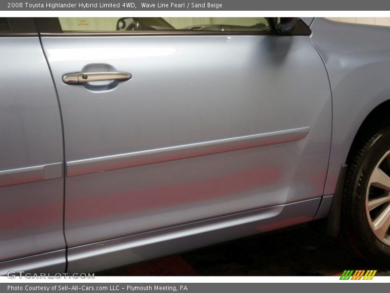 Wave Line Pearl / Sand Beige 2008 Toyota Highlander Hybrid Limited 4WD