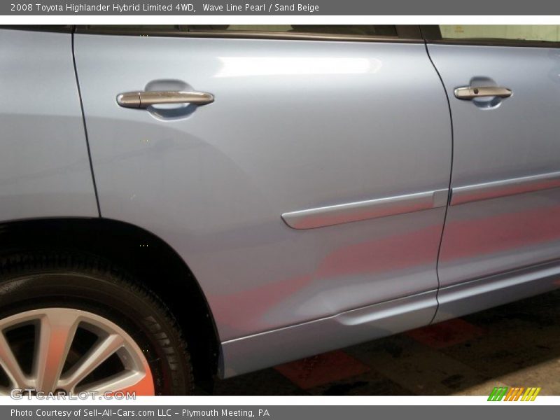 Wave Line Pearl / Sand Beige 2008 Toyota Highlander Hybrid Limited 4WD