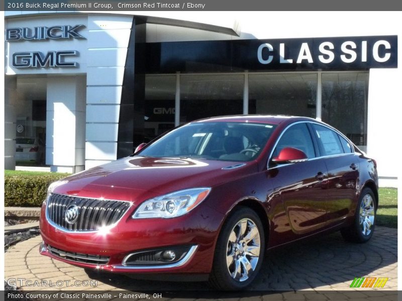 Crimson Red Tintcoat / Ebony 2016 Buick Regal Premium II Group
