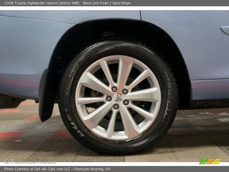 Wave Line Pearl / Sand Beige 2008 Toyota Highlander Hybrid Limited 4WD