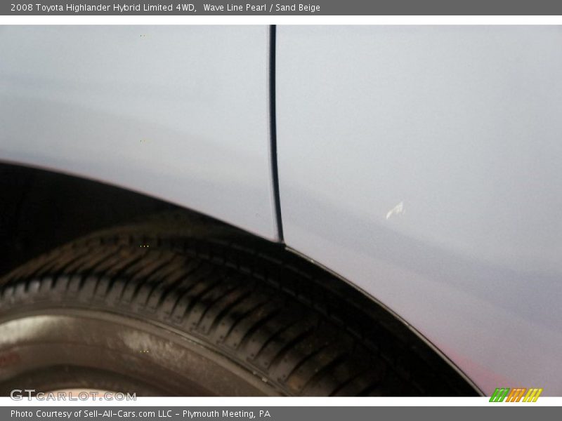 Wave Line Pearl / Sand Beige 2008 Toyota Highlander Hybrid Limited 4WD
