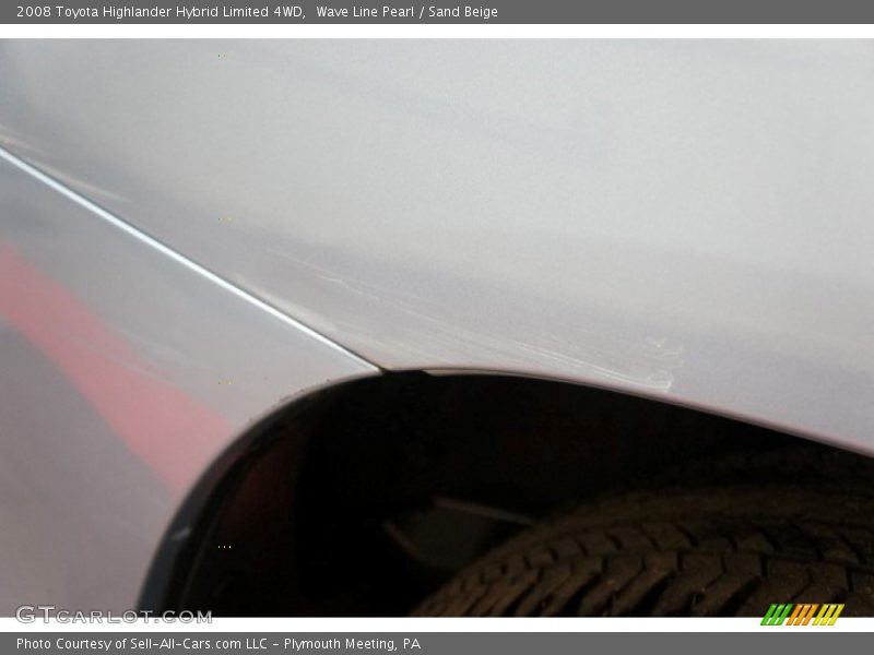 Wave Line Pearl / Sand Beige 2008 Toyota Highlander Hybrid Limited 4WD