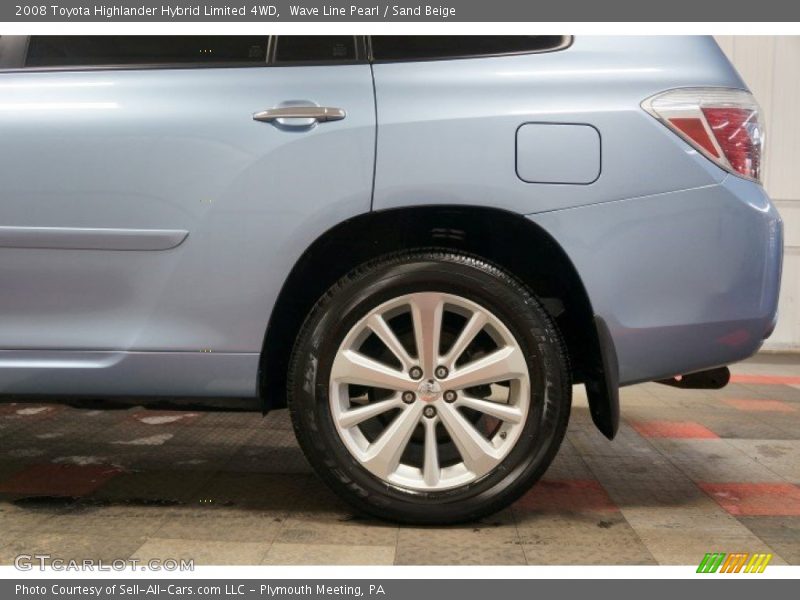 Wave Line Pearl / Sand Beige 2008 Toyota Highlander Hybrid Limited 4WD