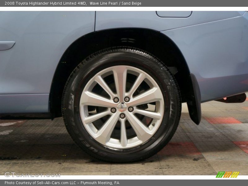 Wave Line Pearl / Sand Beige 2008 Toyota Highlander Hybrid Limited 4WD