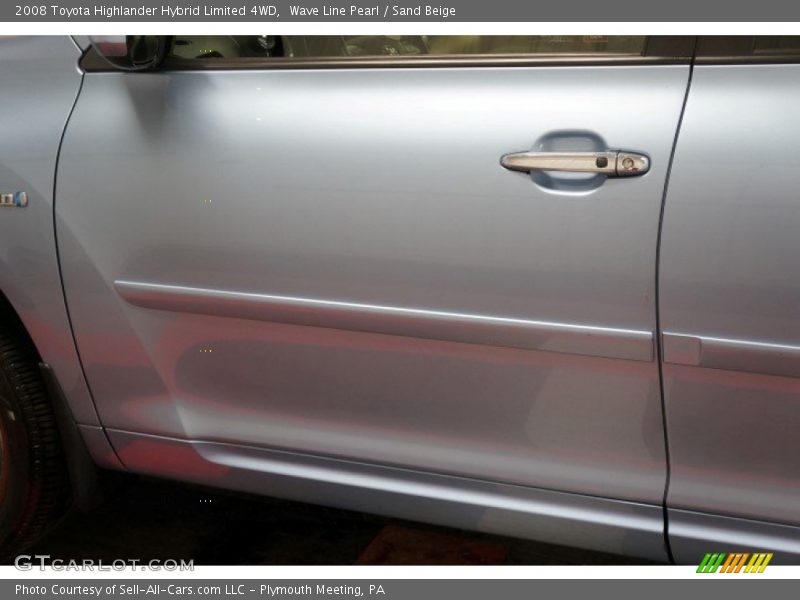 Wave Line Pearl / Sand Beige 2008 Toyota Highlander Hybrid Limited 4WD