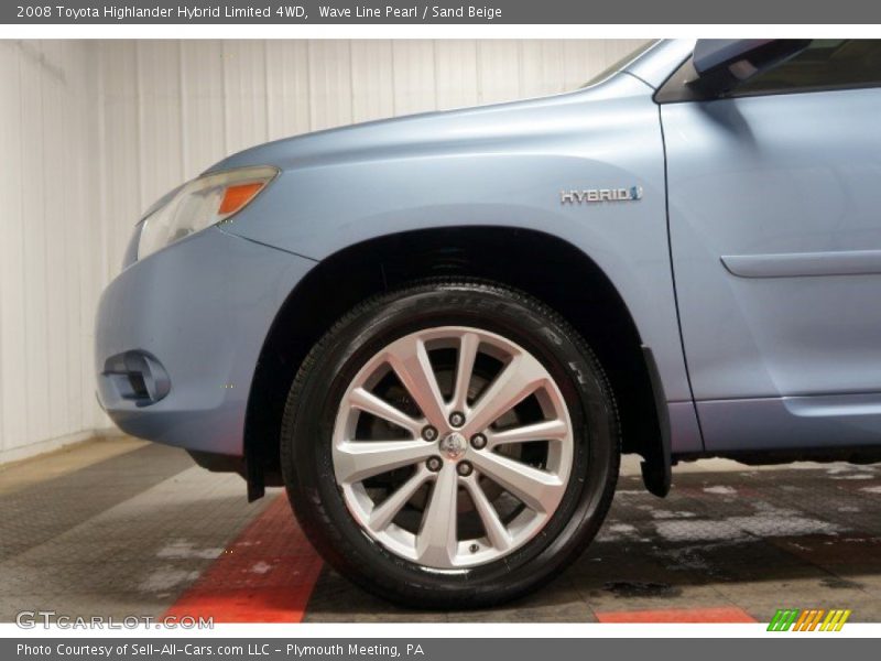 Wave Line Pearl / Sand Beige 2008 Toyota Highlander Hybrid Limited 4WD